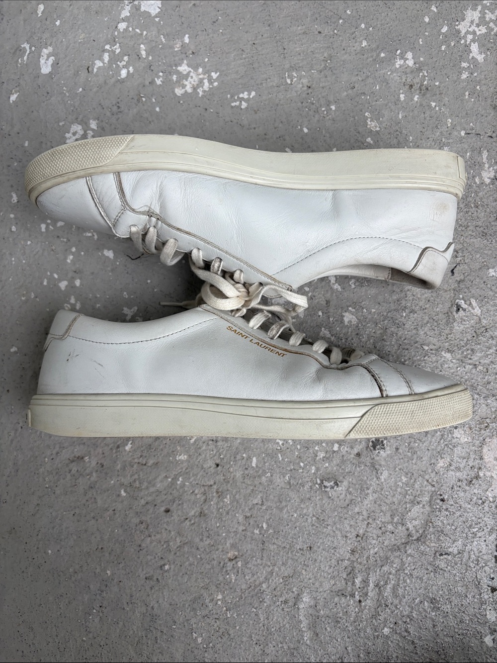 Saint Laurent Andy low top leather sneakers